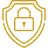 Secure shield icon